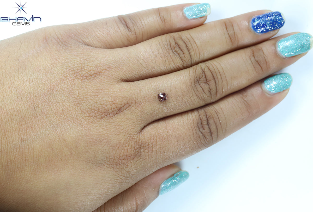 0.30 CT Cushion Natural Diamond Enhanced Pink Color Clarity VS1 (3.48 MM)