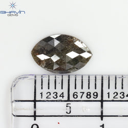 0.67 CT、マーキス、ダイヤモンド、ブラウン ダイヤモンド、クラリティ I3