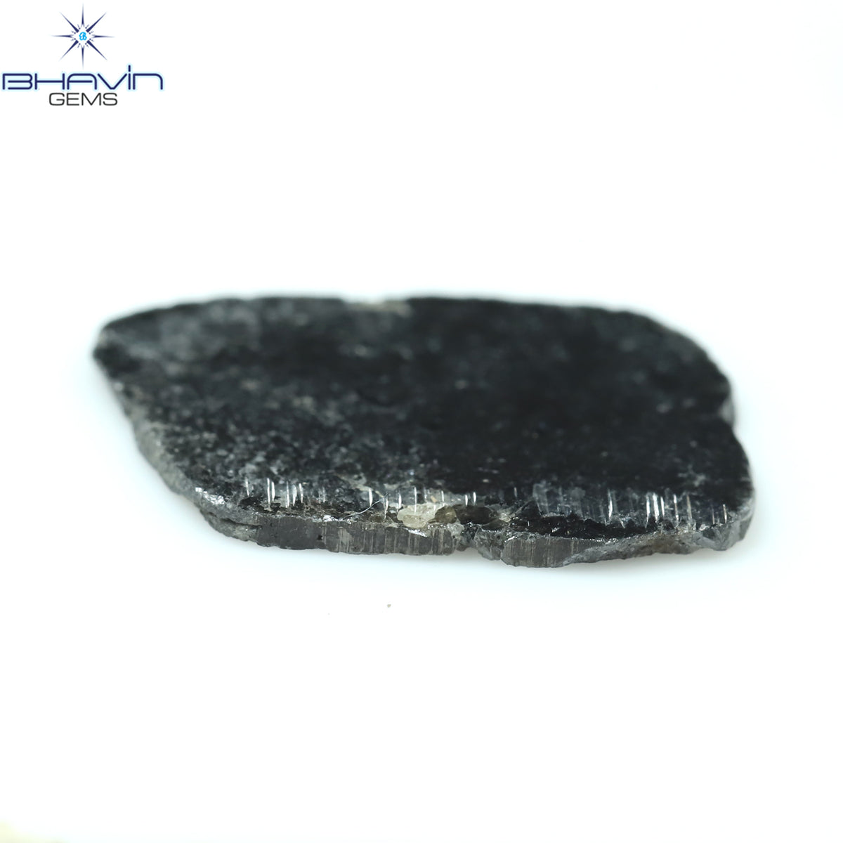3.18 CT Natural Slice Diamond Black Color Clarity I3 (16.64 MM)
