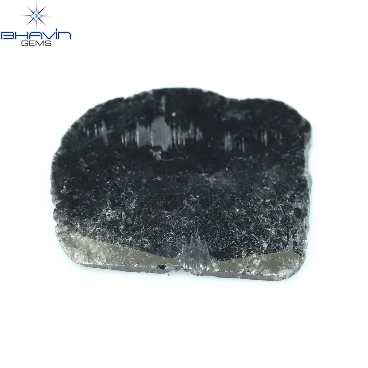 3.18 CT Natural Slice Diamond Black Color Clarity I3 (15.95 MM)