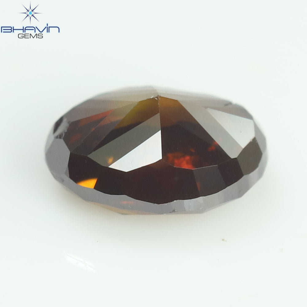 0.27 CT, Oval Diamond, Natural loose diamond, Oval Cut, Cognac Color, Gifts, Rings, Diamond, Jewelry, Diamond Ring, TFS-161