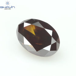 0.27 CT, Oval Diamond, Natural loose diamond, Oval Cut, Cognac Color, Gifts, Rings, Diamond, Jewelry, Diamond Ring, TFS-161