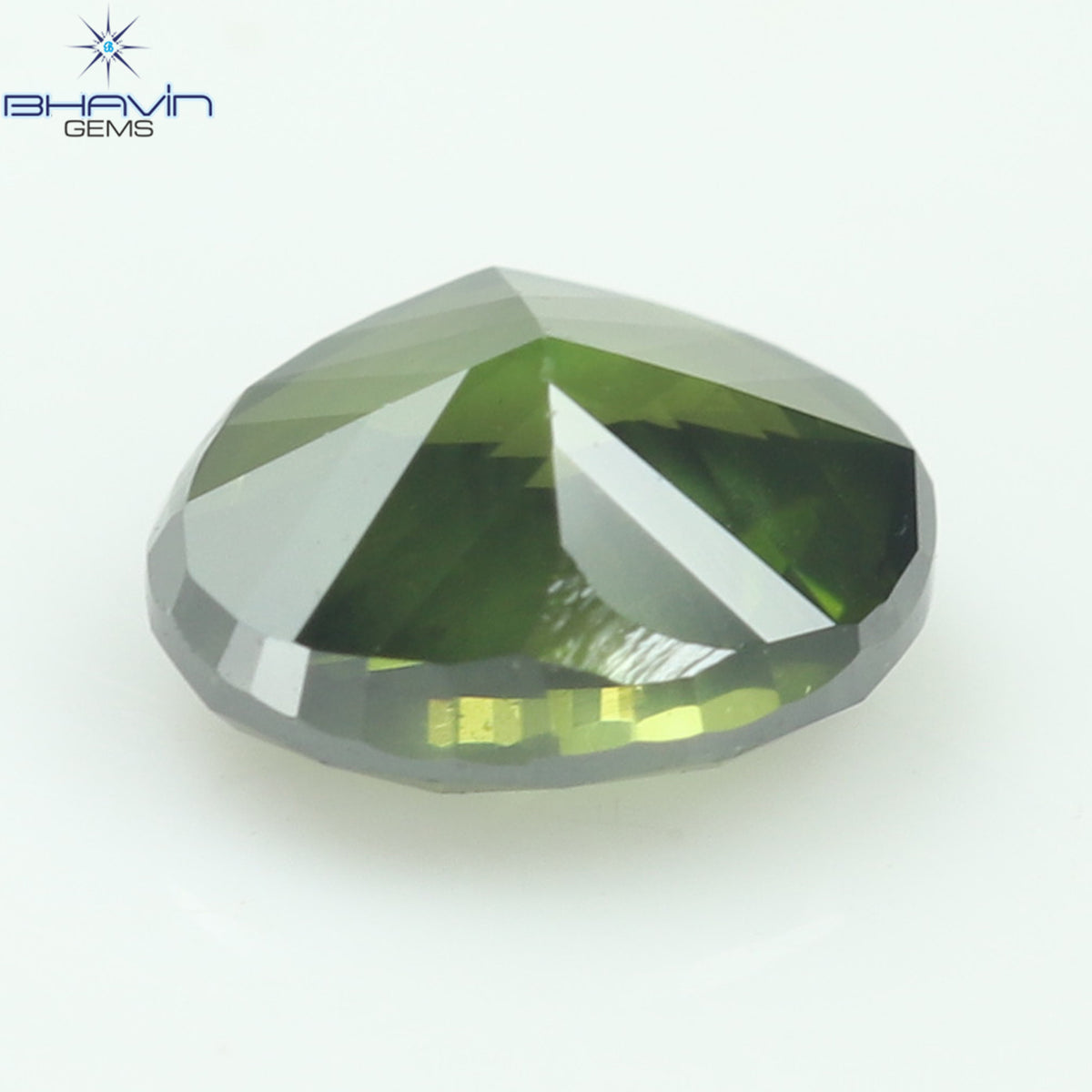 0.27 CT Oval Natural Diamond Enhanced Green Color Clarity VS2 (4.28 MM)