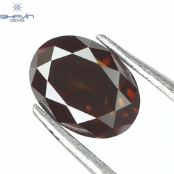 0.25 CT, Oval Diamond, Natural loose diamond, Oval Cut, Cognac Color, Gifts, Rings, Diamond, Jewelry, Diamond Ring, TFS-160
