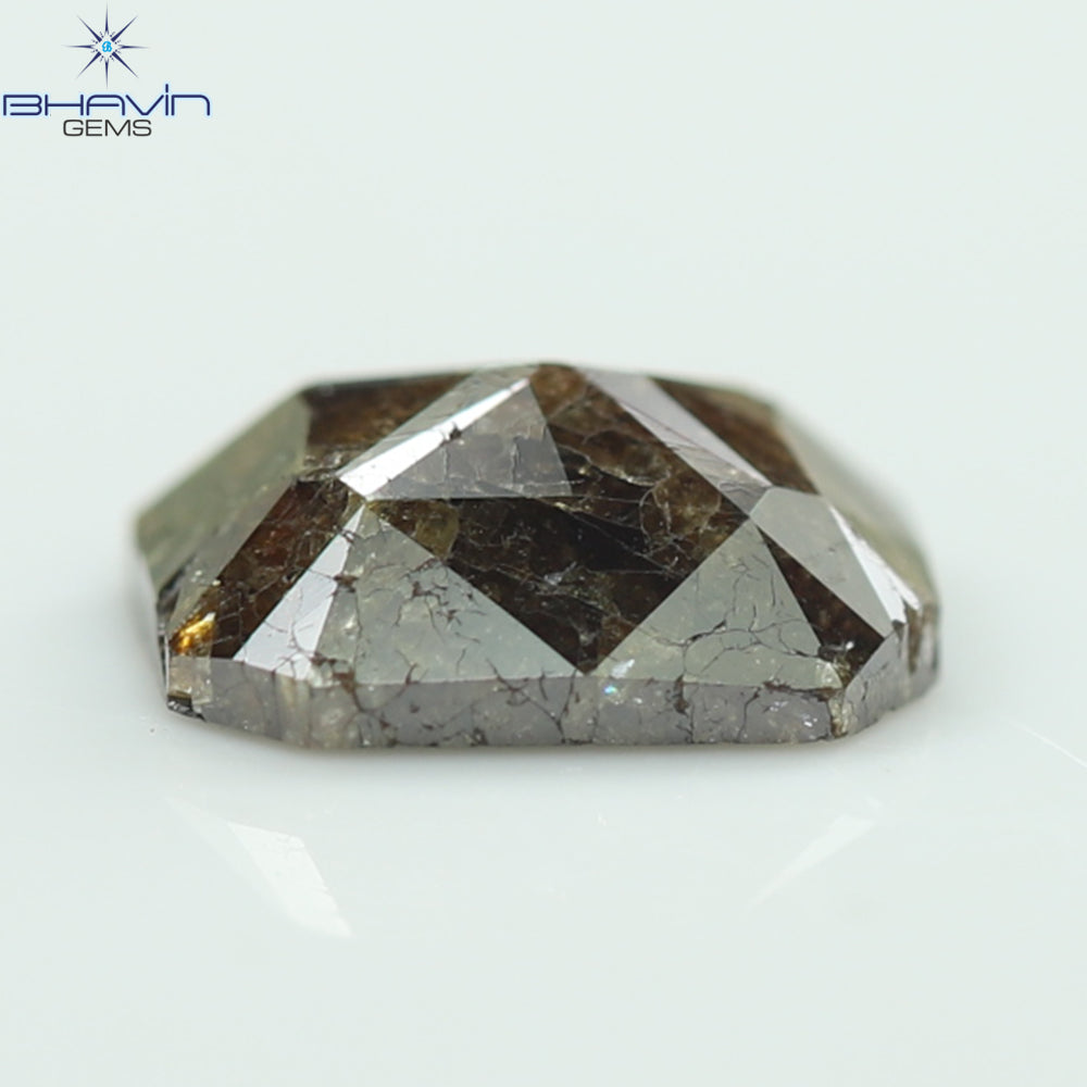1.60 CT, Radiant Diamond, Brown (Salt And Pepper) Color, Clarity I3
