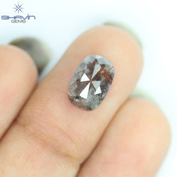 2.05 CT, 0val Diamond, Black Gray (Salt And Pepper) Color, Clarity I3
