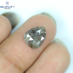 1.23 CT Pear Diamond Brown (Salt and Pepper) Color Clarity I3(9.73 MM)