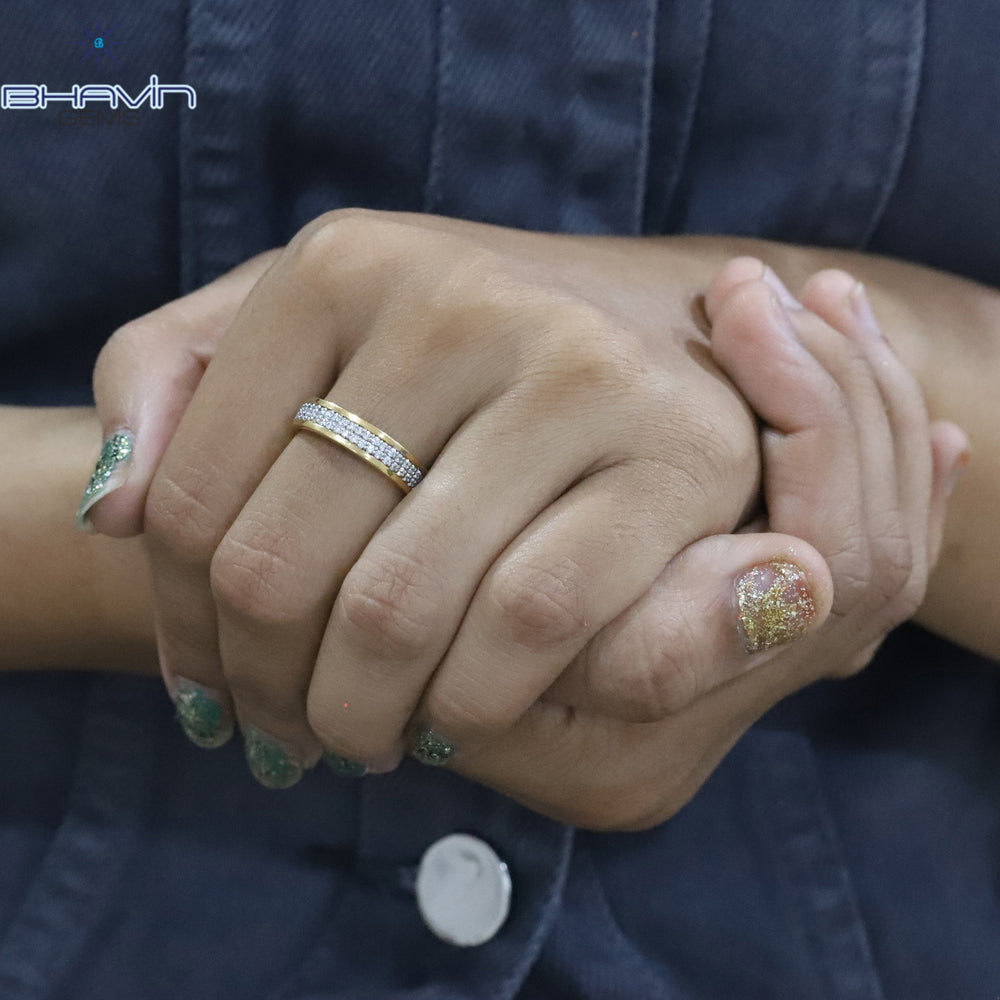 Natural Round Shape Diamond White Diamond Engagement Ring & Wedding Ring
