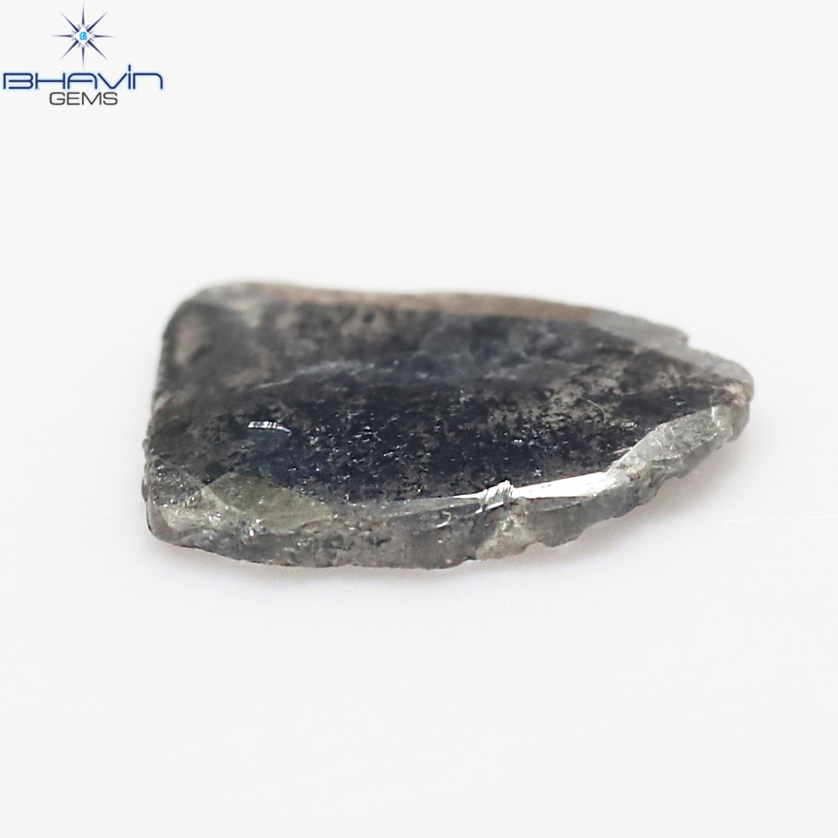 1.08 CT Slice Natural Diamond Salt And Pepper Color Clarity I3 (10.00 MM)
