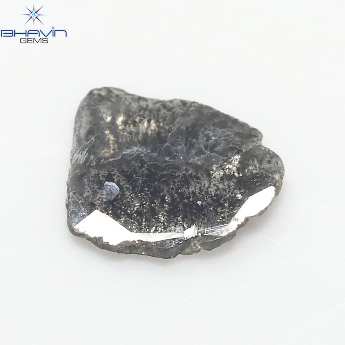1.08 CT Slice Natural Diamond Salt And Pepper Color Clarity I3 (10.00 MM)