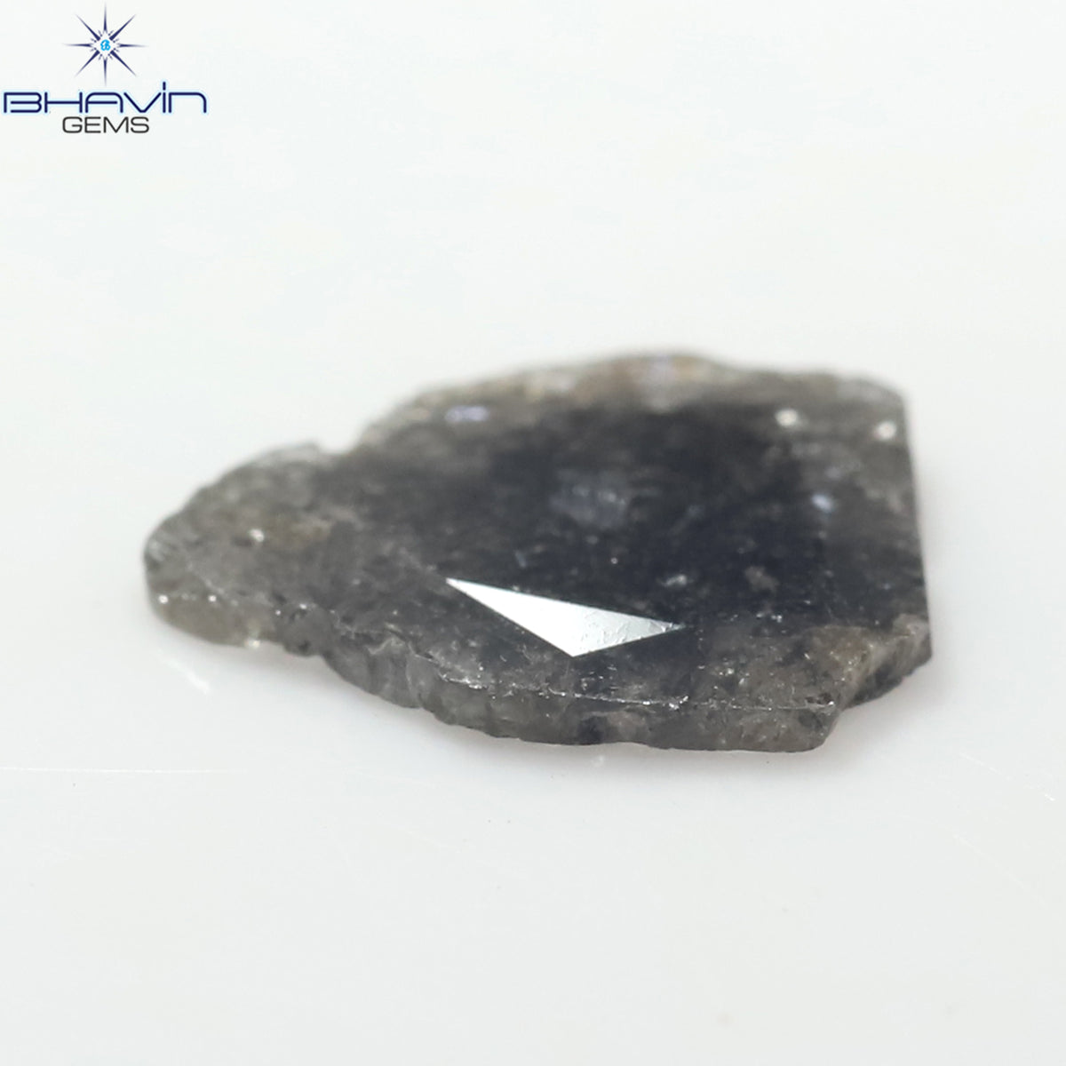 1.20 CT Slice Natural Diamond Salt And Pepper Color Clarity I3 (10.38 MM)