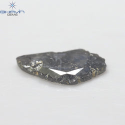 2.28 CT Slice Shape Natural Diamond Salt And Pepper Color I3 Clarity (13.30 MM)