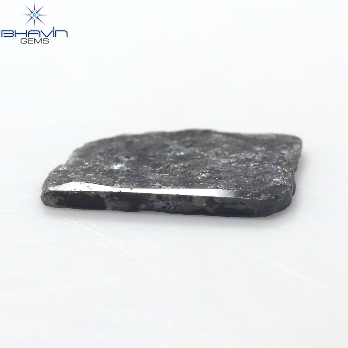 1.59 CT Slice Natural Diamond Salt And Pepper Color Clarity I3 (12.50 MM)