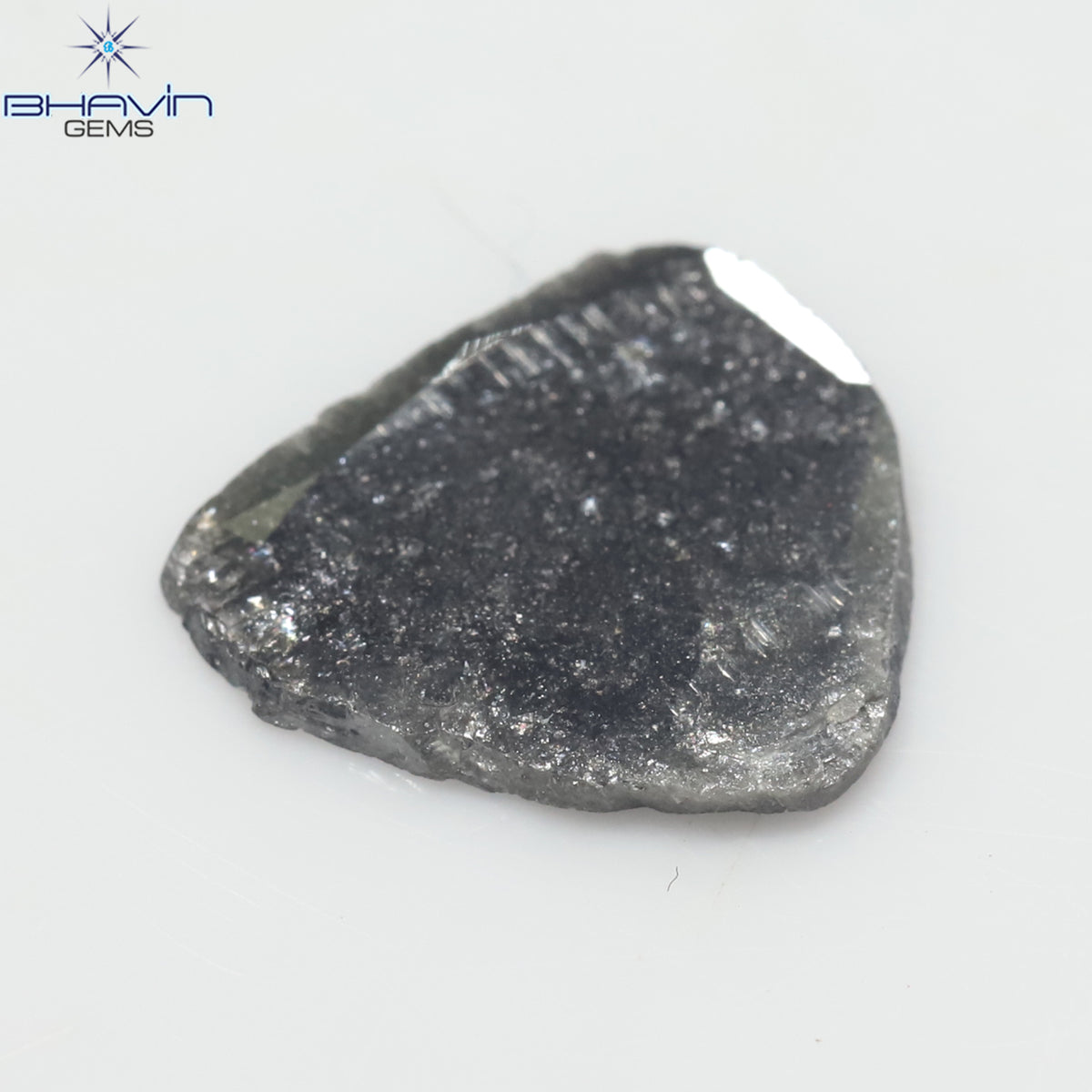 1.79 CT Slice Natural Diamond Black Color Clarity I3 (13.00 MM)