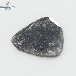 1.79 スライス シェイプ ナチュラル ダイヤモンド ブラック カラー I3 クラリティ (13.00 MM)