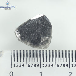 1.79 Slice Shape Natural Diamond Black Color I3 Clarity (13.00 MM)