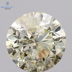 0.31 CT, Round Shape Natural  Diamond White (M) Color, I1 Clarity (4.18 MM)