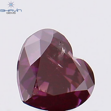 0.27 CT、ハート型、天然ダイヤモンド、ピンク色、SI2 クラリティ (3.91 MM)