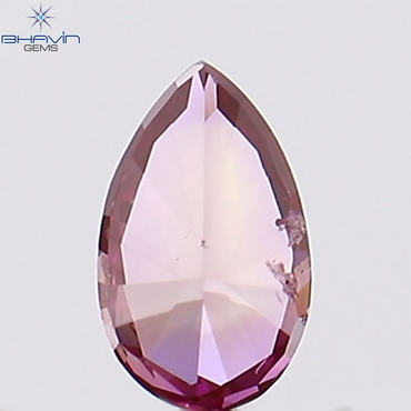 0.16 CT, Pear Shape, Natural Diamond, Pink Color, VS2 Clarity (4.52 MM)