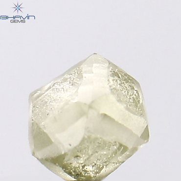 0.67 CT Rough Shape Natural Loose Diamond Yellow Color VS2 Clarity (4.00 MM)