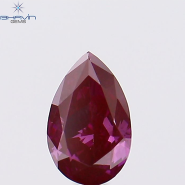 0.21 CT, Pear Shape, Natural Diamond, Pink Color, VS2 Clarity (4.79 MM)