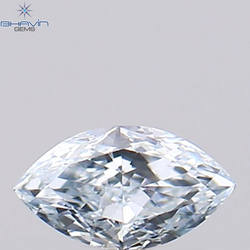 0.12 CT, Marquise Shape, Natural Diamond Greenish Blue Color, VS1 Clarity (4.51 MM )