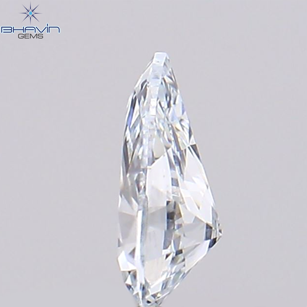 0.09 CT Pear Natural Diamond Enhanced Greenish Blue Color Clarity VS1 (3.78 MM)