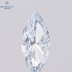 0.11 CT, Marquise Shape Natural Diamond , Greenish Blue Color,  VS1 Clarity (4.90 MM )