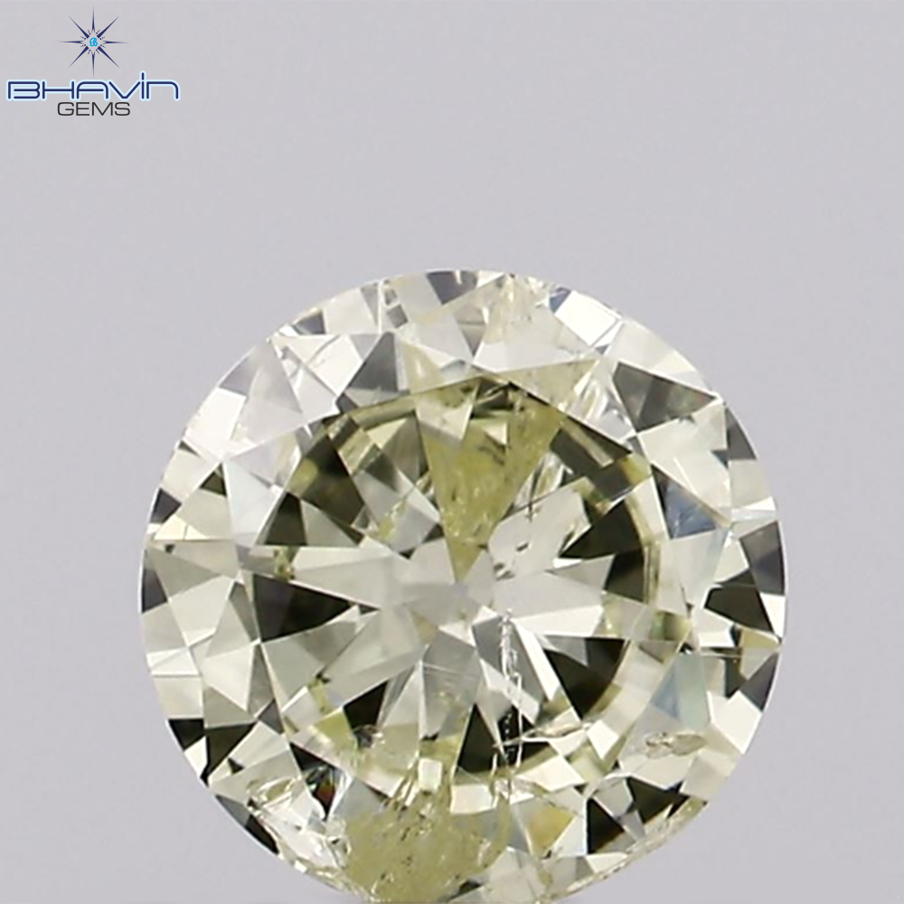 0.50 CT、ラウンド シェイプ ダイヤモンド ホワイト (M) カラー、クラリティ I1、( 5.23 MM )