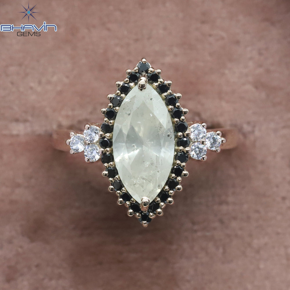 マーキスダイヤモンド ホワイトダイヤモンド 天然ダイヤモンド リング 婚約指輪