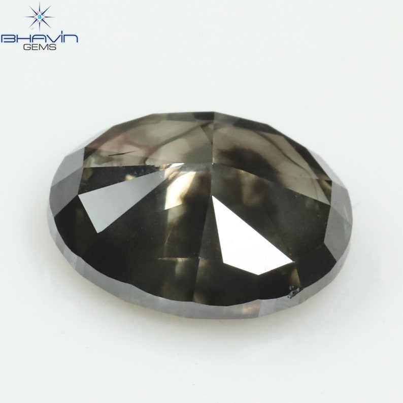 1.21 CT グレー ダイヤモンド オーバル ダイヤモンド ナチュラル ルース ダイヤモンド クラリティ VS2 (7.54 MM)