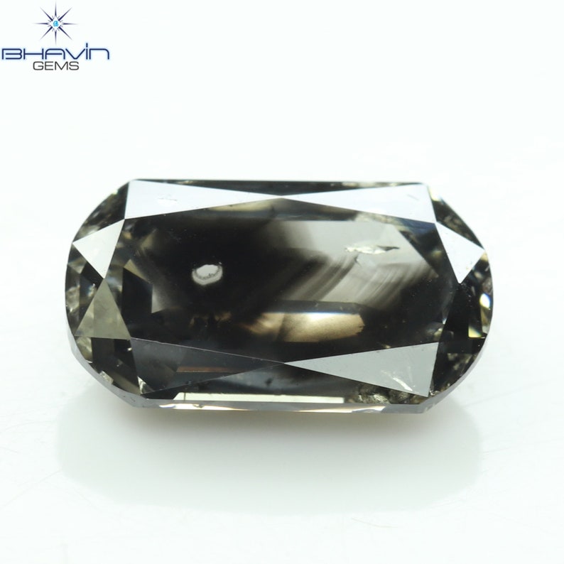 1.07 CT オーバル ダイヤモンド オーバル カット ソルト アンド ペッパー ダイヤモンド クラリティ I3 (7.95 MM)