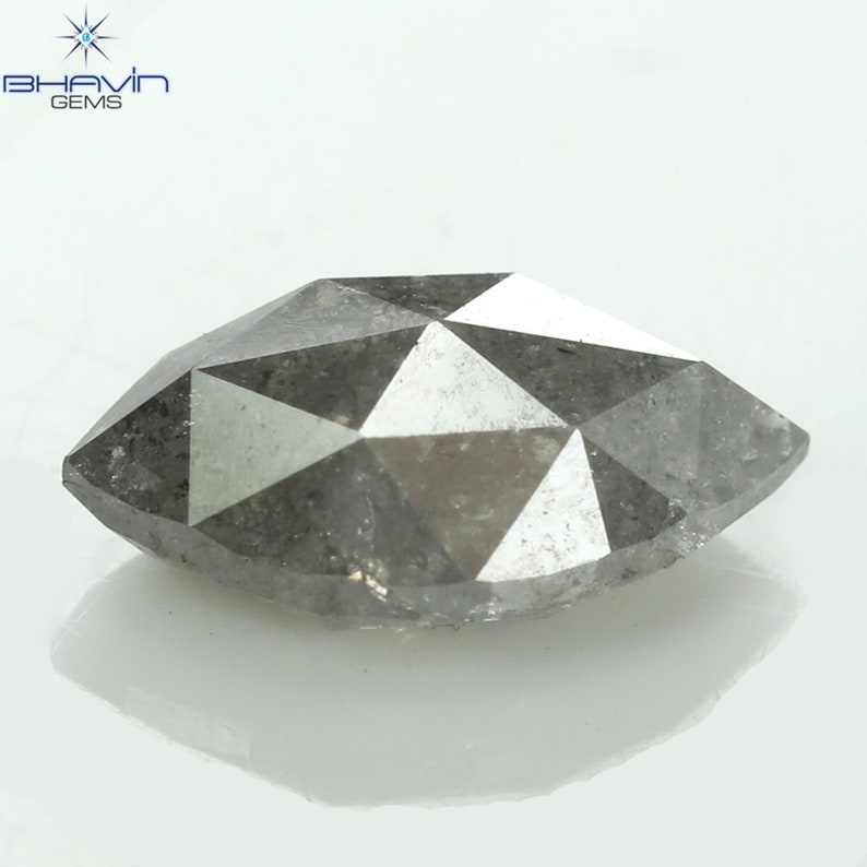 0.71 CT Marquise Natural Diamond Salt And Pepper Color Clarity I3 (7.44 MM)