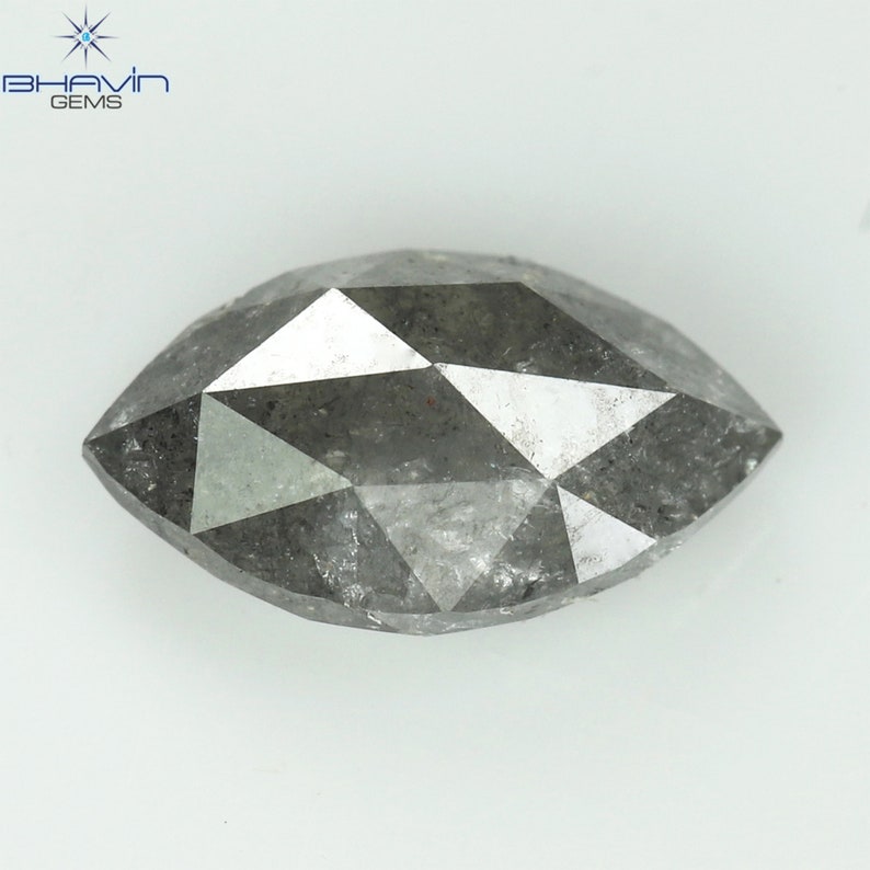 0.71 CT Marquise Natural Diamond Salt And Pepper Color Clarity I3 (7.44 MM)