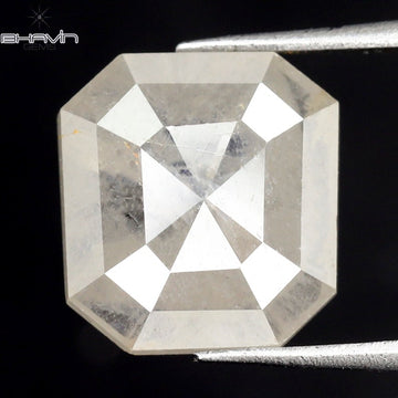 2.14 CT Square Emerald Natural Diamond White Color Clarity I3 (8.41 MM)
